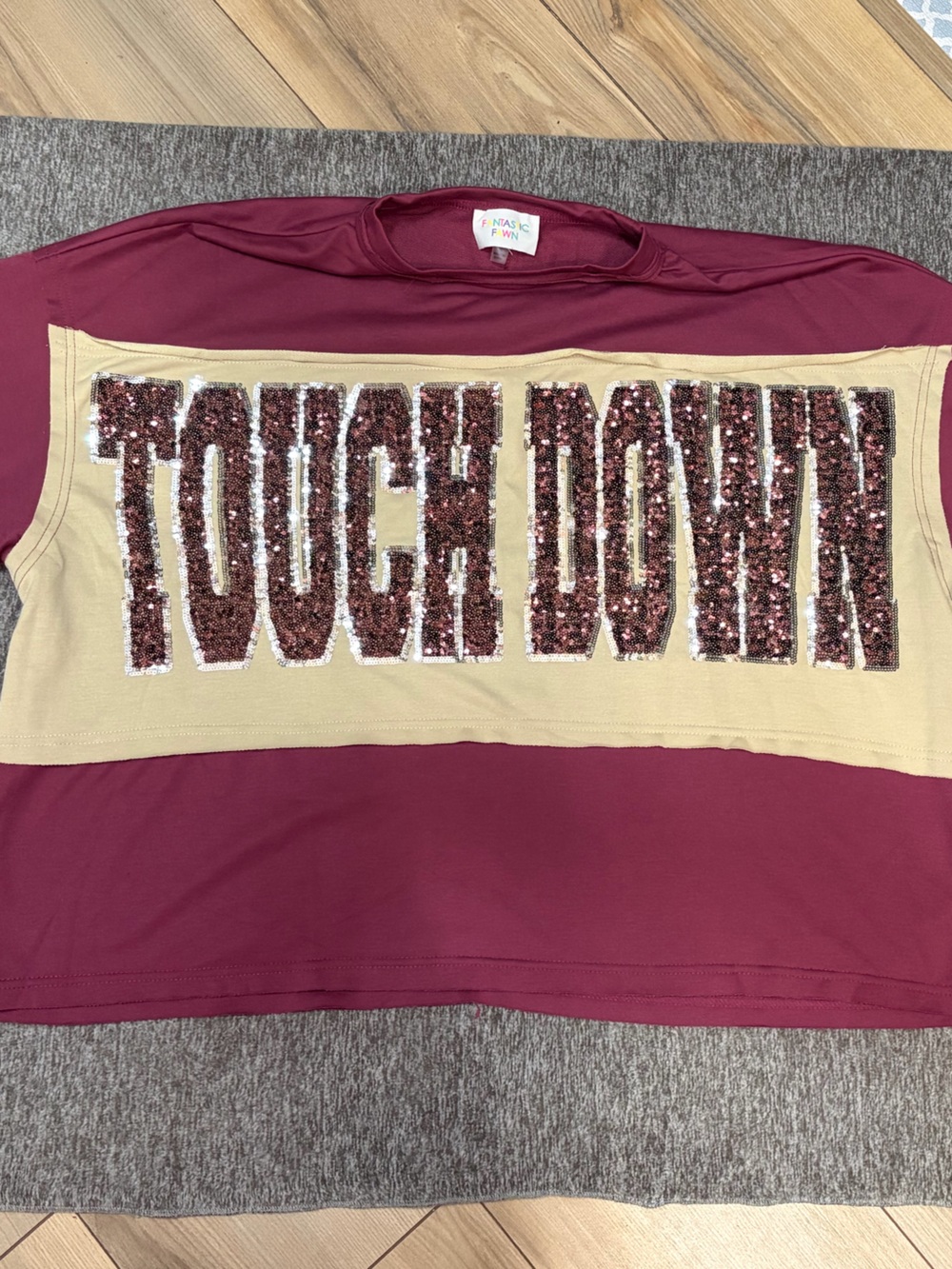Fantastic Fawn Rose Pink Crewneck Top